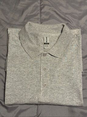 Gilden Unisex 50/50 Jersey Polo Sport Gray
